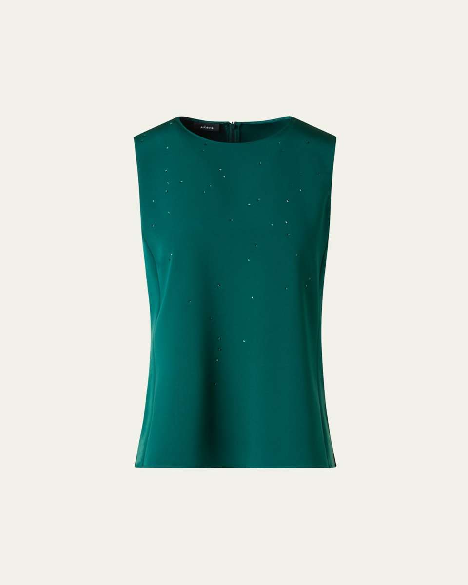 Swarovski Stars Silk Crepe Blouse